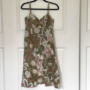 Putumayo Botanical Linen Summer Dress Sz 6